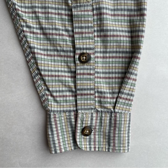 Patagonia Men’s Shirt 100% Organic Cotton Long Sleeve Check Plaid Size L - Picture 9 of 11